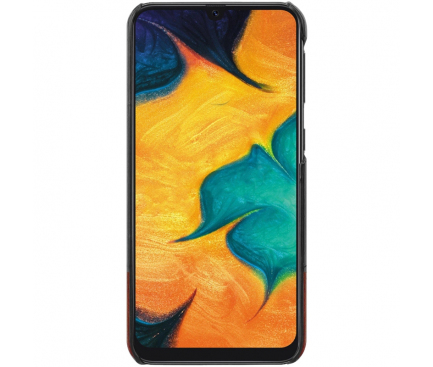 Husa Piele Ecologica Imak Ruiyi Concise Slim pentru Samsung Galaxy A20 A205 / Samsung Galaxy A30 A305, Neagra - Rosie