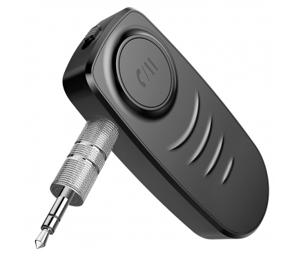 Receptor AUX Bluetooth OEM JEDX-J19, BT 5.0, 3.5 mm, Microfon, Negru, Blister