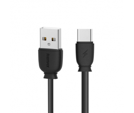 Cablu Date si Incarcare USB la USB Type-C Remax Suji RC-134a, 2.1A, 1 m, Negru