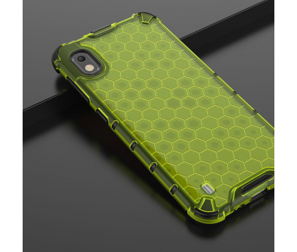 Husa Plastic - TPU OEM Shockproof Honeycomb pentru Samsung Galaxy A10 A105, Verde