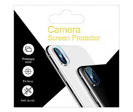 Folie Protectie Camera spate OEM pentru Apple iPhone X, Sticla securizata, 9H