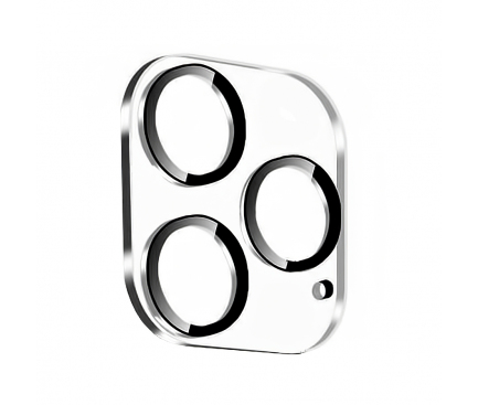 Folie Protectie Camera spate Mocolo pentru Apple iPhone 11 Pro Max, Sticla securizata, 0.15mm, 9H, 2.5D, Neagra
