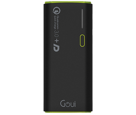 Baterie Externa Powerbank Goui KASHI+, 17000 mA, Quick Charge 3 18W, 2 x USB, Neagra G-EBQ17K01K
