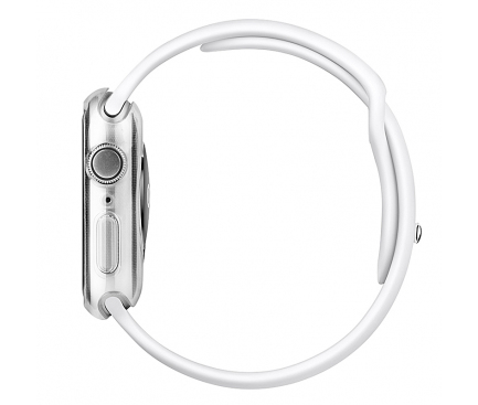 Husa TPU Slim Uniq Glase pentru Apple Watch Series 4 / 5 / 6 / SE 44mm, Transparenta Blister 