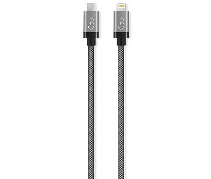 Cablu Date si Incarcare USB-C - Lightning Goui Metallic, 18W, 1m, Gri G-METALLICC94S