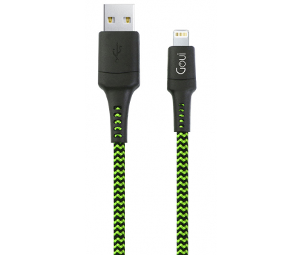 Cablu Date si Incarcare USB la Lightning Goui Tough, 3 m, Verde - Negru G-LC3M-8PIN