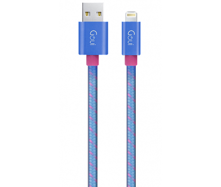 Cablu Date si Incarcare USB-A - Lightning Goui, 18W, 1m, Albastru G-8PINFASHIONB