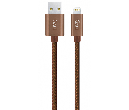 Cablu Date si Incarcare USB-A - Lightning Goui, 18W, 1m, Maro G-8PINFASHIONBR