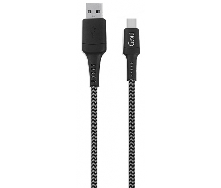 Cablu Date si Incarcare USB-A - microUSB Goui Tough, 18W, 1.5m, Gri G-MC15-GB