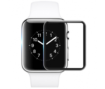 Folie Protectie Ecran Mocolo pentru Apple Watch Series 6 44mm / Apple Watch SE 44mm / Apple Watch Series 5 44mm / Apple Watch Series 4 44mm, Sticla securizata, 0.33mm, 9H, 3D