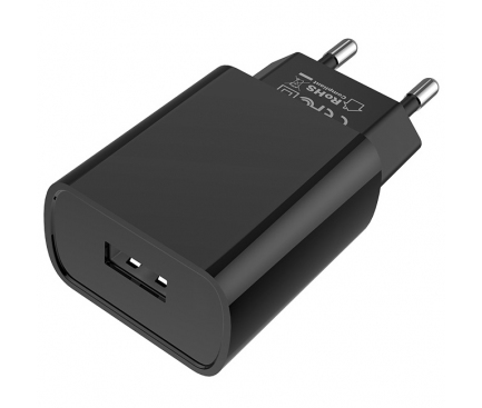 Incarcator Retea cu cablu MicroUSB Borofone BA20A, Smart ID, 2.1A, 1 x USB, Negru, Blister 
