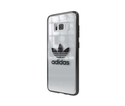 Husa Plastic - TPU Adidas OR pentru Samsung Galaxy S8 G950, GUN METAL, Transparenta, Blister 