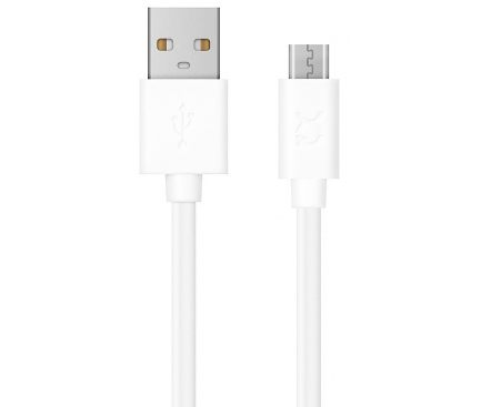Cablu Date si Incarcare USB la MicroUSB Xqisit, 3 m, Alb, Blister