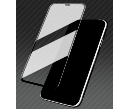 Folie Protectie Ecran X-One pentru Apple iPhone 11 Pro Max, Sticla securizata, Full Face, Full Glue, 9H, Extra Strong