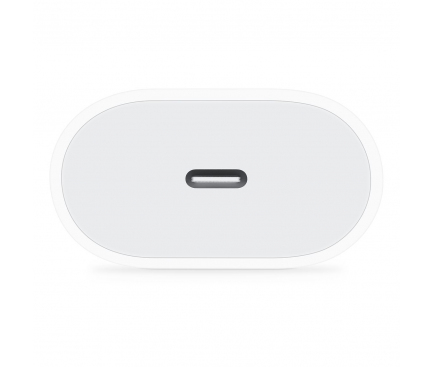Incarcator Retea USB OEM Pentru IPhone / IPad, Fast Charge, 18W, 1 x USB Type-C, Alb