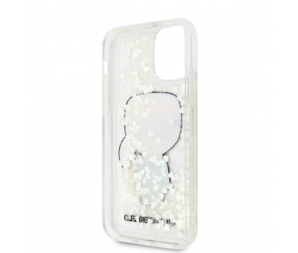 Husa Plastic - TPU Karl Lagerfeld Glitter Iridescente pentru Apple iPhone 11 Pro, Transparenta KLHCN58LGIRKL
