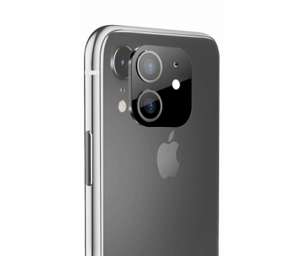 Folie Protectie camera spate pentru Apple iPhone 11 / Apple iPhone XR, Neagra, Blister  