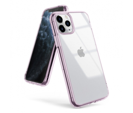 Husa Plastic - TPU Ringke Fusion pentru Apple iPhone 11 Pro Max, Mov FSAP0048