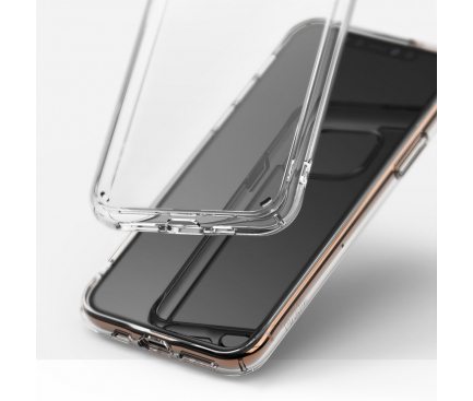 Husa Plastic - TPU Ringke Fusion pentru Apple iPhone 11 Pro Max, Mov FSAP0048