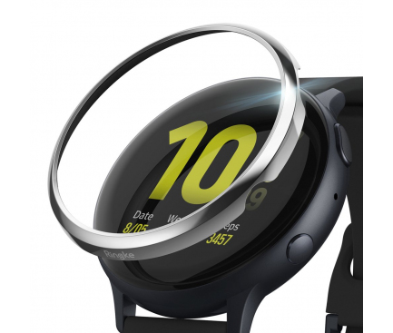 Rama Protectie Ringke Bezel pentru Samsung Galaxy Watch Active 2/40 mm, Argintiu, Blister   RGSG0045