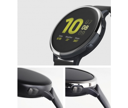 Rama Protectie Ringke Bezel pentru Samsung Galaxy Watch Active 2/40 mm, Argintiu, Blister   RGSG0045