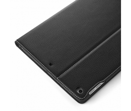 Husa Tableta Piele - TPU Gebei cu suport carduri pentru Apple iPad mini (2019), Neagra