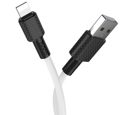 Cablu Date si Incarcare USB la Lightning HOCO Superior X29, 1 m, Alb
