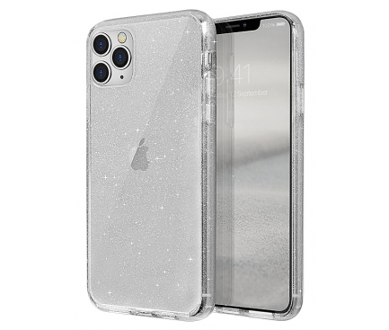 Husa Plastic - TPU UNIQ Lifepro Tinsel Apple iPhone 11 Pro Max, Transparenta