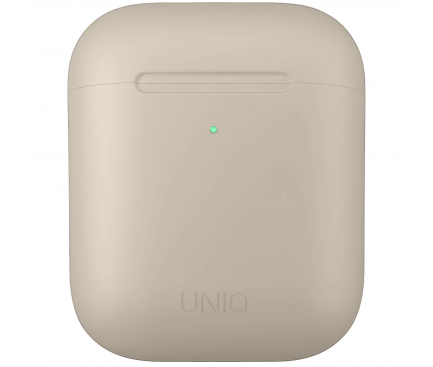 Husa TPU Uniq Lino pentru Apple Airpods 1 / 2, Bej
