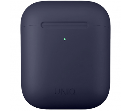 Husa TPU Uniq Lino pentru Apple Airpods 1 / 2, Albastra