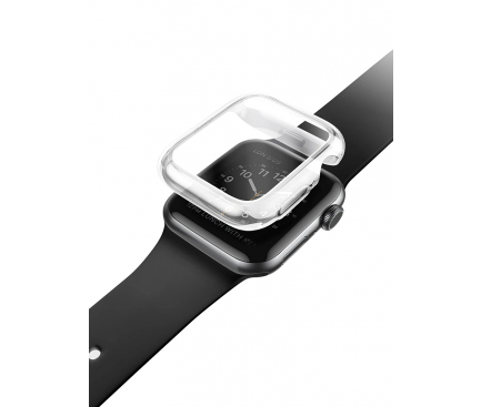 Husa TPU UNIQ Garde Apple Watch Series 4 / 5 / 6 / SE 44mm, Transparenta, Blister 