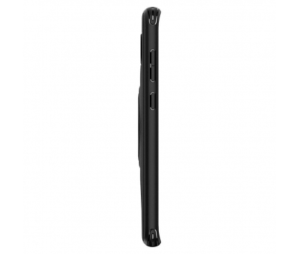 Husa Plastic Spigen Gearlock CF203 pentru Samsung Galaxy S10+ G975, Neagra, Blister 