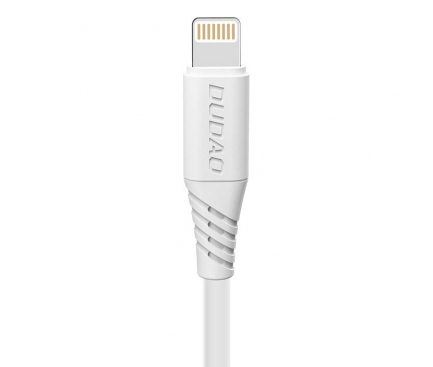 Cablu Date si Incarcare USB la Lightning Dudao L2L, 6A, 1 m, Alb