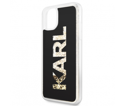 Husa TPU Karl Lagerfeld Glitter pentru Apple iPhone 11 Pro Max, Aurie KLHCN65KAGBK