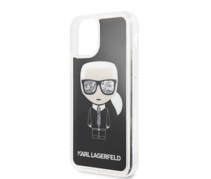 Husa TPU Karl Lagerfeld Iconic pentru Apple iPhone 11 Pro Max, Neagra KLHCN65ICGBK