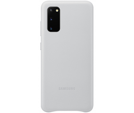 Husa Piele Samsung Galaxy S20 G980 / Samsung Galaxy S20 5G G981, Leather Cover, Alba EF-VG980LWEGEU