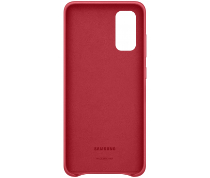 Husa pentru Samsung Galaxy S20 5G G981 / S20 G980, Leather Cover, Rosie EF-VG980LREGEU