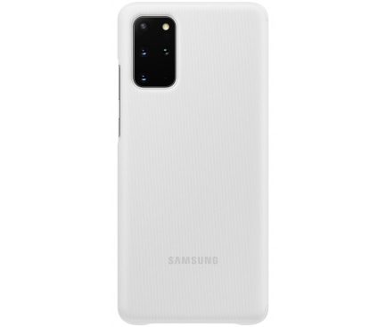 Husa TPU Samsung Galaxy S20 Plus G985 / Samsung Galaxy S20 Plus 5G G986, Clear View, Alba EF-ZG985CWEGEU