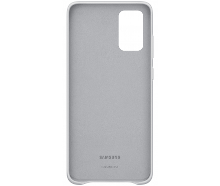 Husa Piele Samsung Galaxy S20 Plus G985 / Samsung Galaxy S20 Plus 5G G986, Leather Cover, Alba EF-VG985LWEGEU