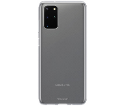 Husa TPU Samsung Galaxy S20 Plus G985 / Samsung Galaxy S20 Plus 5G G986, Clear Cover, Transparenta EF-QG985TTEGEU