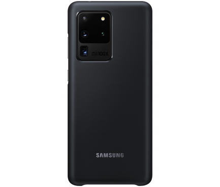 Husa Samsung Galaxy S20 Ultra G988 / Samsung Galaxy S20 Ultra 5G G988, Led Cover, Neagra EF-KG988CBEGEU