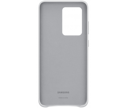 Husa Piele Samsung Galaxy S20 Ultra G988 / Samsung Galaxy S20 Ultra 5G G988, Leather Cover, Alba EF-VG988LWEGEU
