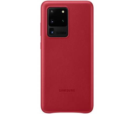 Husa Piele Samsung Galaxy S20 Ultra G988 / Samsung Galaxy S20 Ultra 5G G988, Leather Cover, Rosie EF-VG988LREGEU