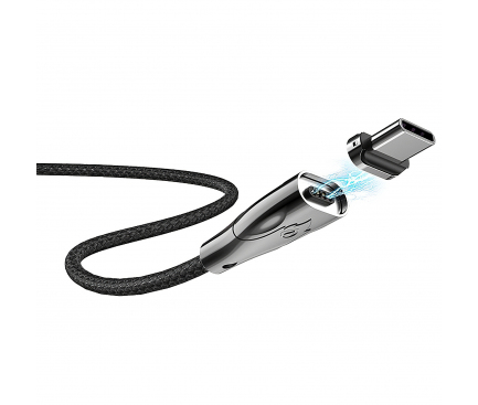 Cablu Incarcare USB la USB Type-C HOCO Magnetic U75, 1.2 m, Negru