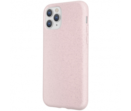 Husa Biodegradabila Forever Bioio pentru Apple iPhone 11 Pro, Roz, Blister 