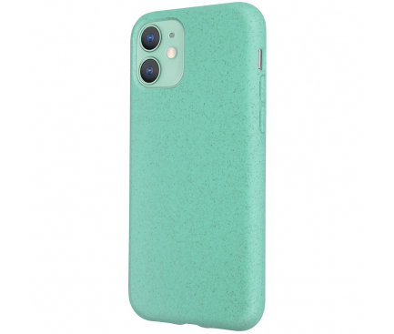 Husa Biodegradabila Forever Bioio pentru Apple iPhone 11, Turcoaz, Blister 