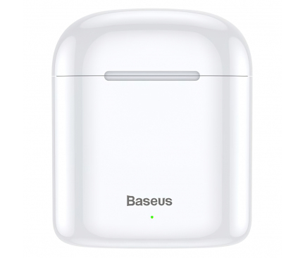 Handsfree Casti Bluetooth Baseus TWS Encok W09 mini wireless, Bluetooth 5.0, SinglePoint, Alb