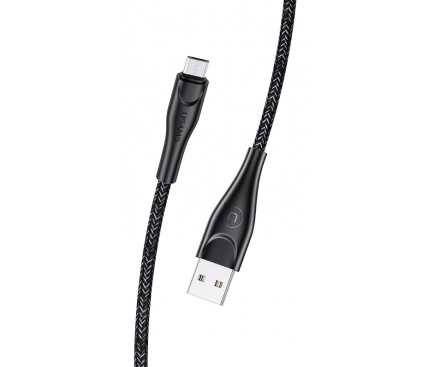 Cablu Date si Incarcare USB la MicroUSB Usams SJ399, U41, Braided, 3 m, Negru SJ399USB01