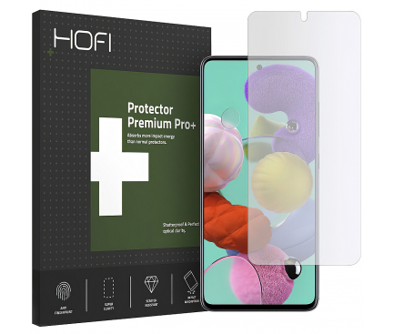 Folie Protectie Ecran HOFI pentru Samsung Galaxy A51 A515, Plastic, Hybrid 0.2mm