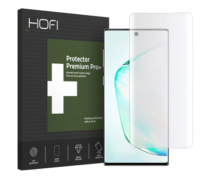 Folie Protectie Ecran HOFI pentru Samsung Galaxy Note 10+ N975 / Note 10+ 5G N976, Sticla securizata, UV Glass, Full Face, Full Glue, Blister 